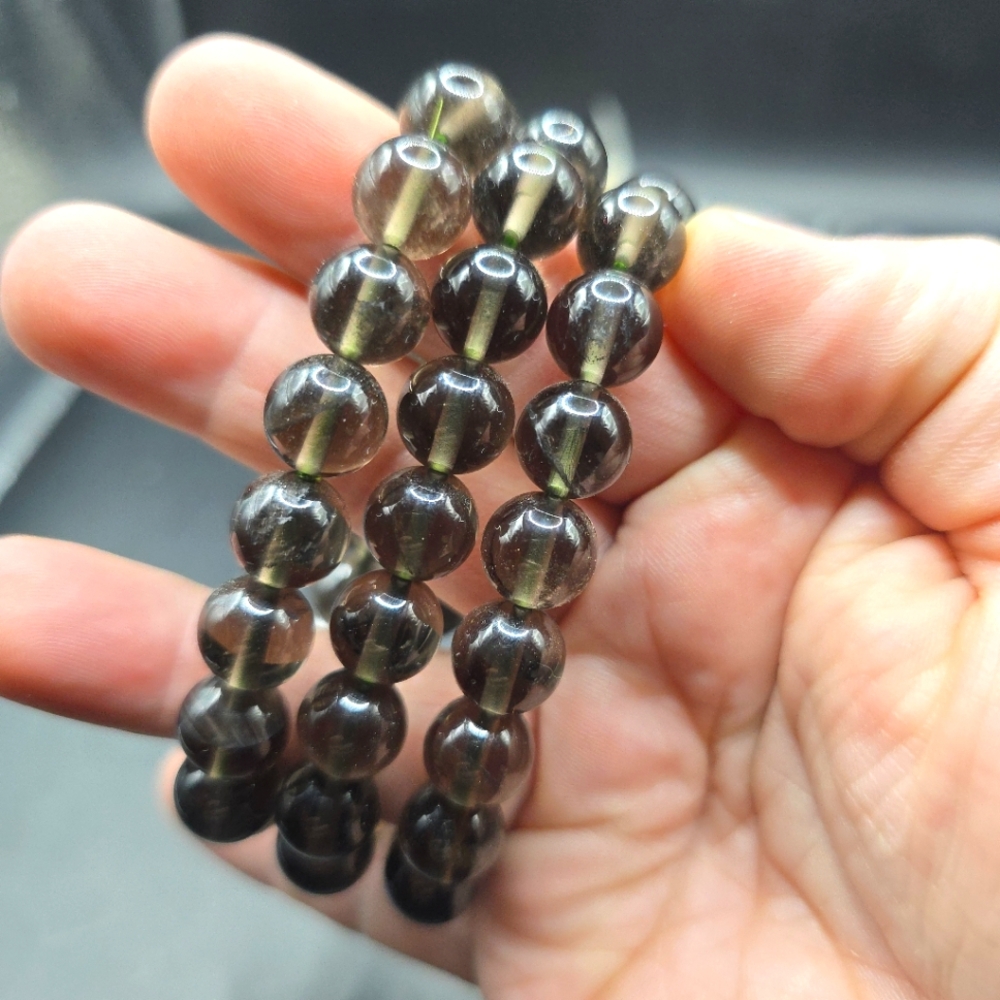 Indonesian Tektite Bracelet 10.5mm